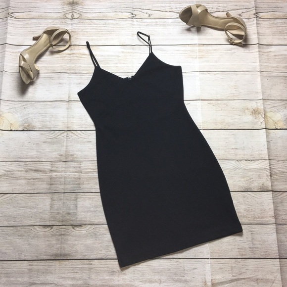 VICTORIA’S SECRET Black Mini Dress w/Mesh Cutouts S - Picture 4 of 8